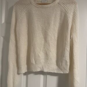 VILA Women's Cream Knit Sweater